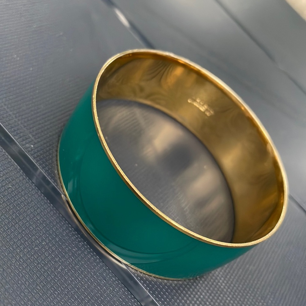 J Crew Teal & Gold Bangle
